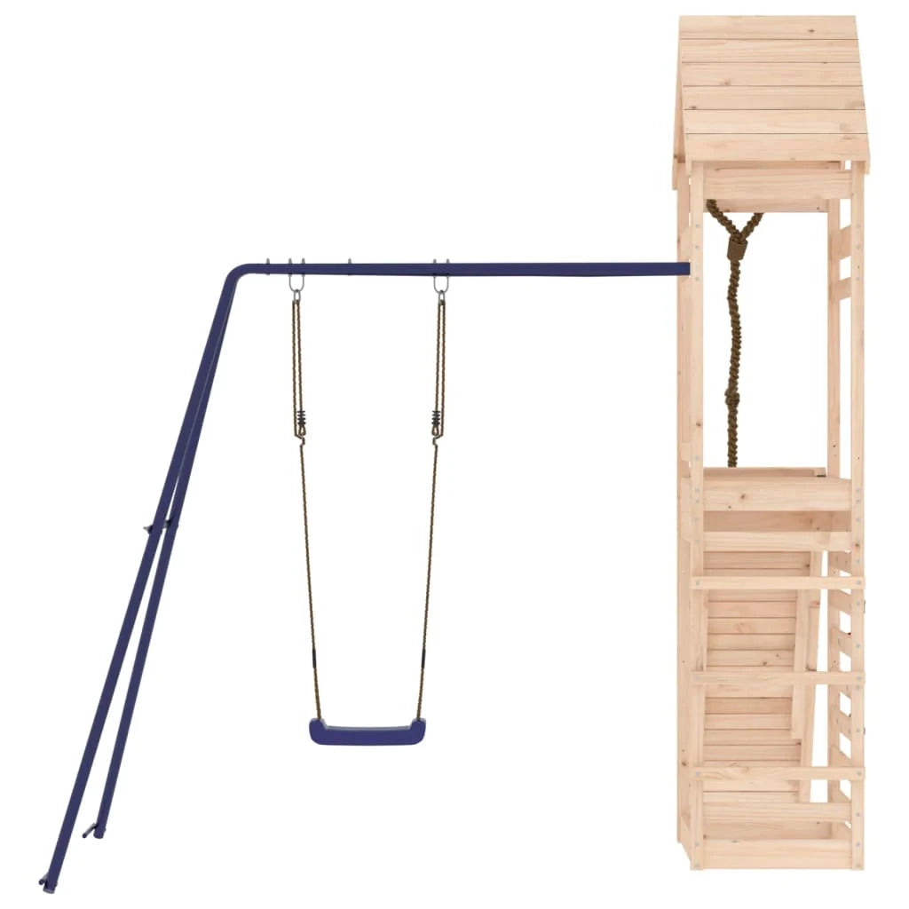 Parco giochi per esterni strutture per arrampicata robusti giochi da giardino 245 x 257 x 264 cm legno massiccio di pino 02_0004695