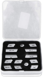 Copertura del pulsante dell'aria condizionata - 14 pezzi - Lameggiatura in alluminio - Stickers decorativi - Adatto per Jaguar XF 2012-2015 - Materiali di alta qualità - Decorazione interiore