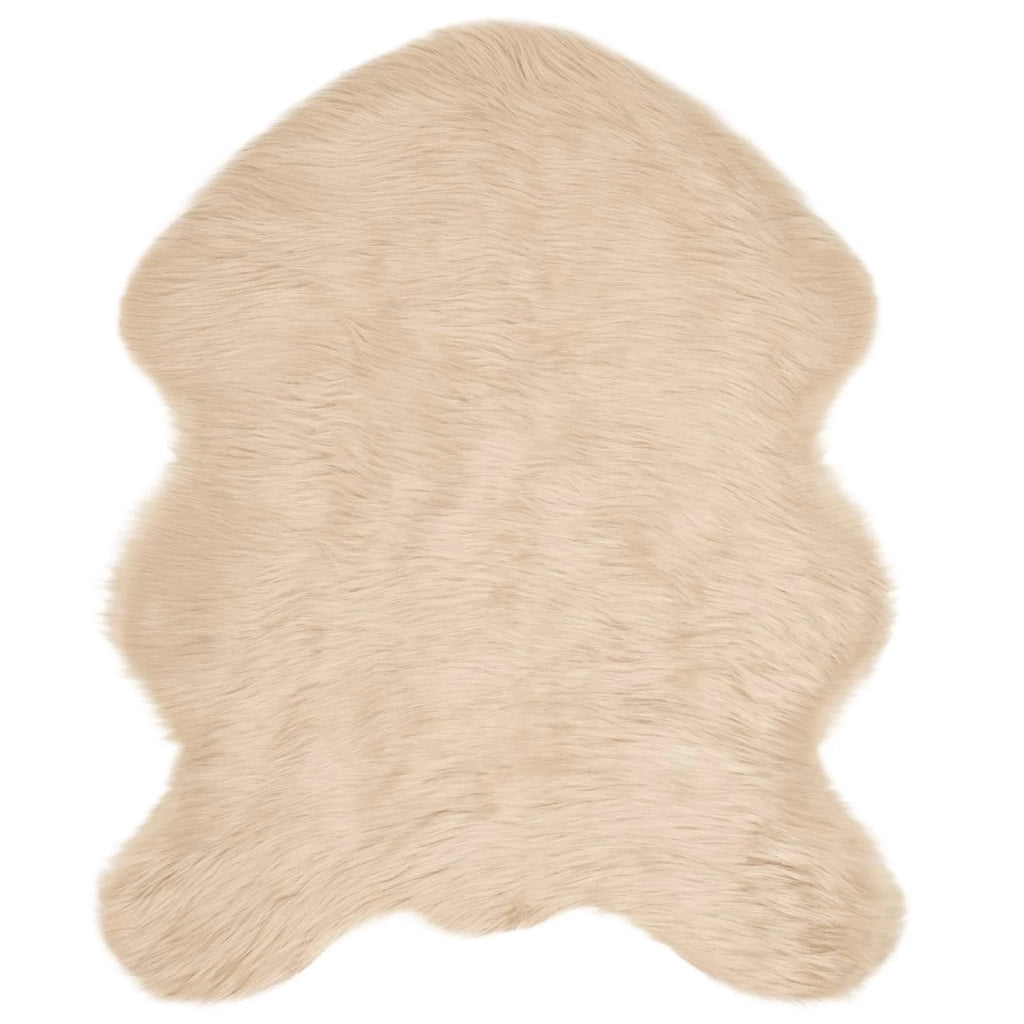 Tappeto in finta TAFALLA Beige 50 x 80 cm Poliestere
