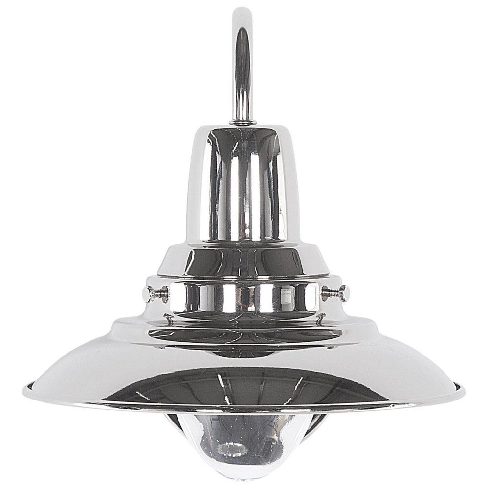 Lampada da parete in metallo argentato Applique stile industriale