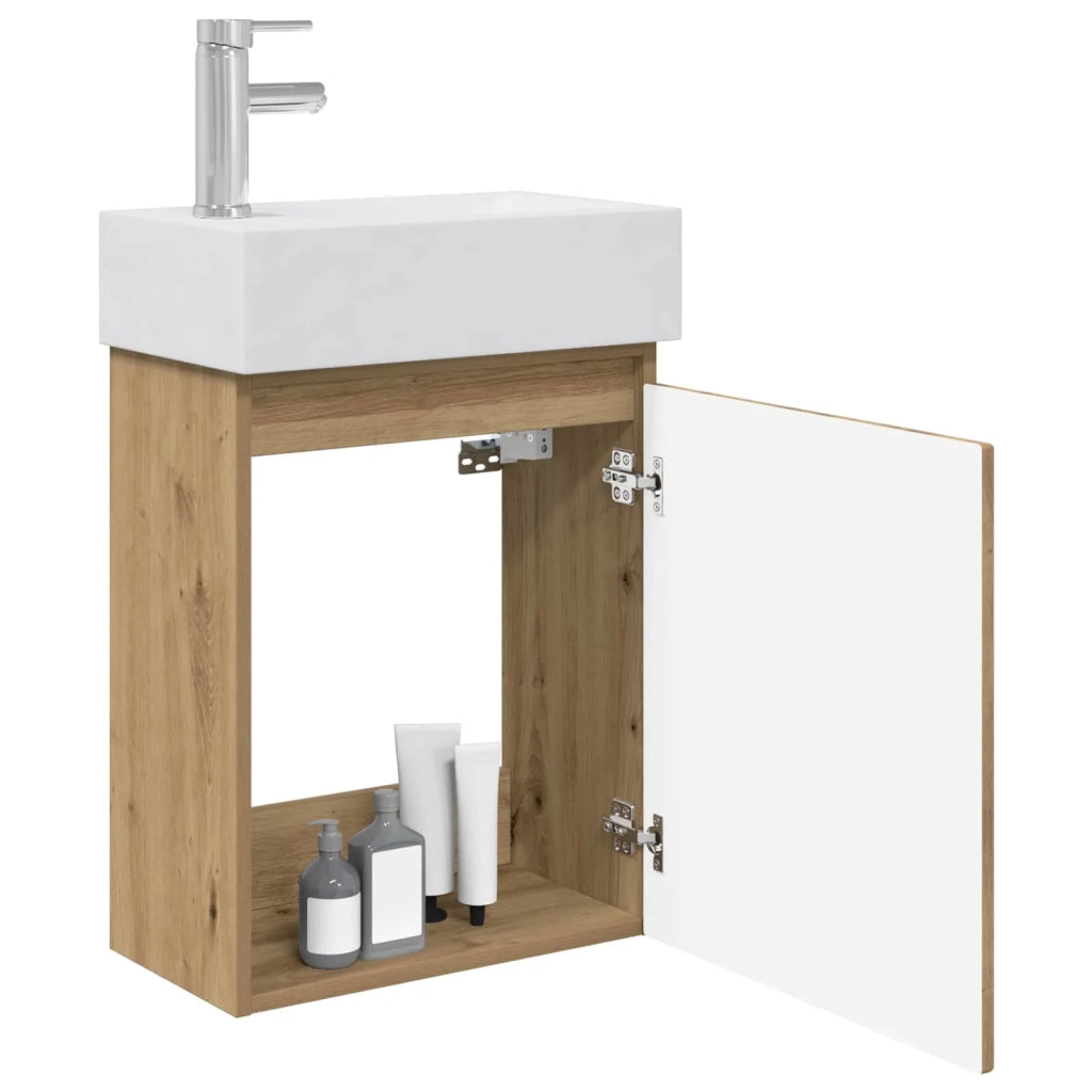 Mobile bagno con rubinetto Rovere Artigianale 889510