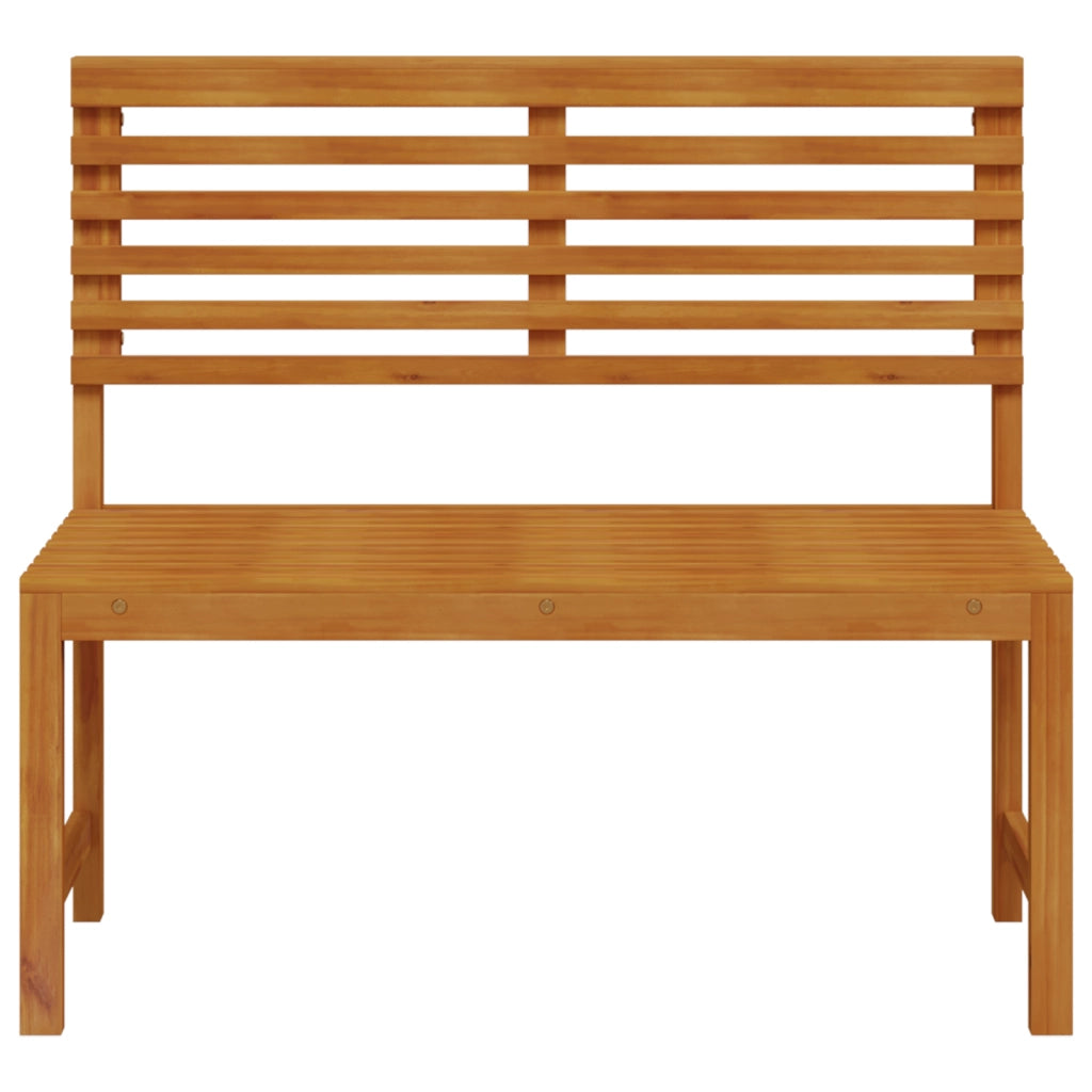 Panchina da giardino  100x50x91 cm in legno solido di acacia