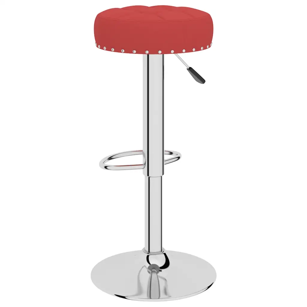 Sgabelli da Bar 2 pz Rosso Vino in Tessuto 332979