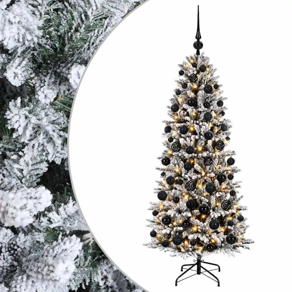 Albero di Natale artificiale con palline 180 cm 300 LED 3466379