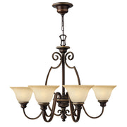 Lampadario classico Cello bronzo antico 6xE27 60W Hinkley