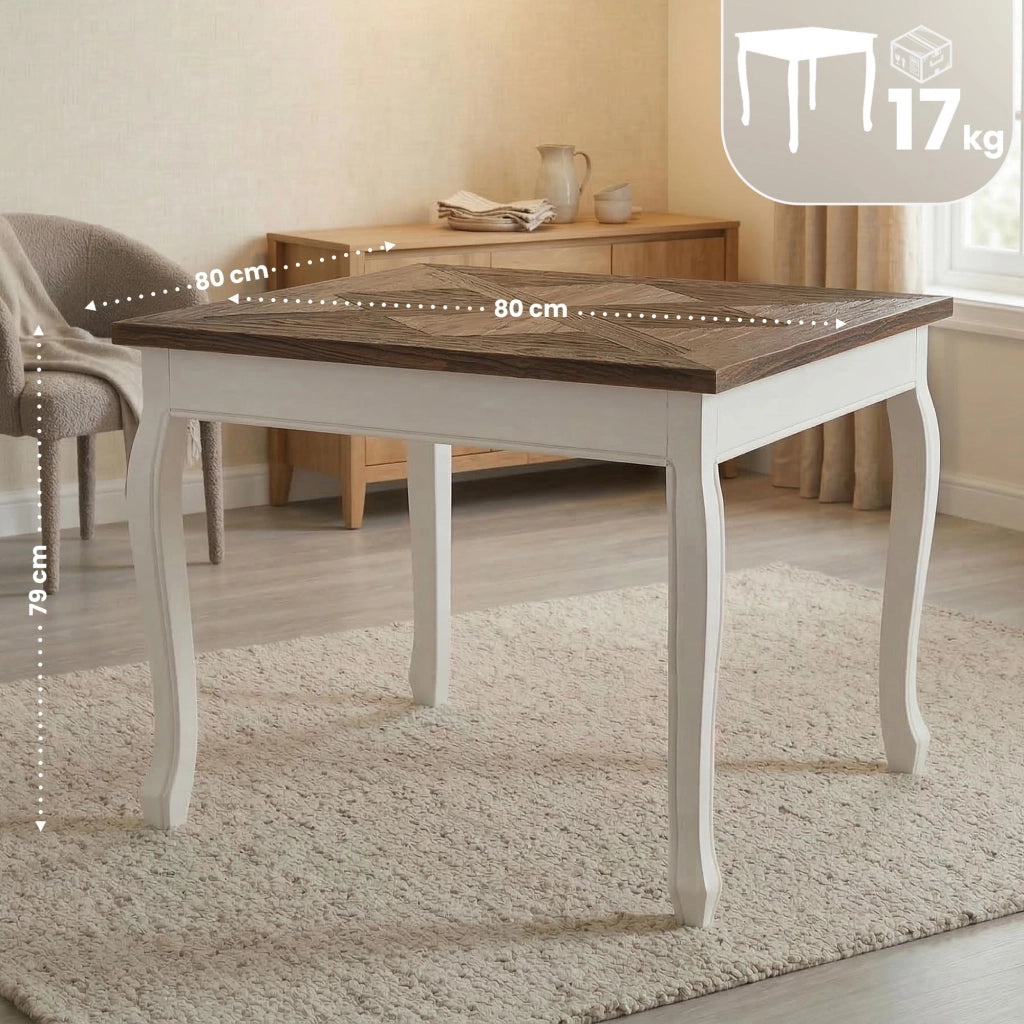Tavolo da pranzo Lindon quadrato 80x80 cm 2
