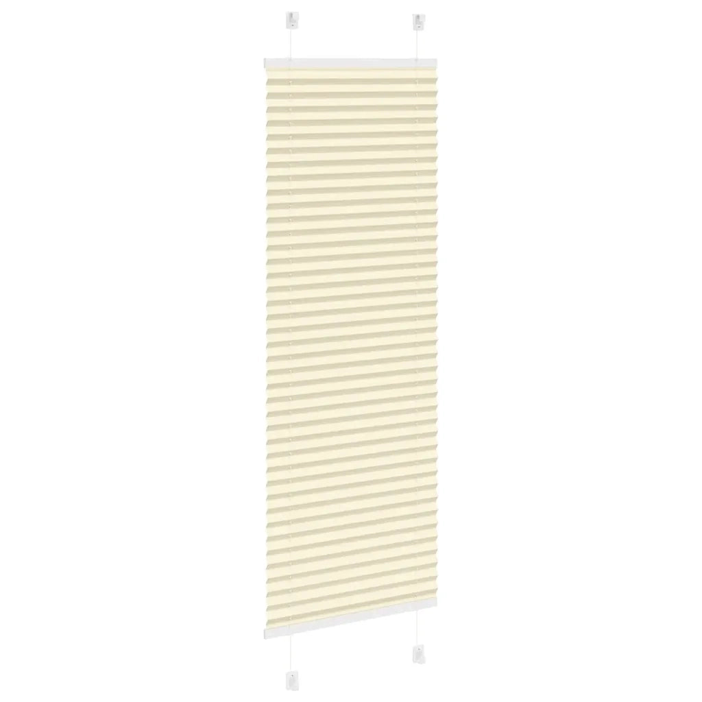 Tenda Plissettata Crema 50x150 cm Larghezza Tessuto 49,4 cm 4015286