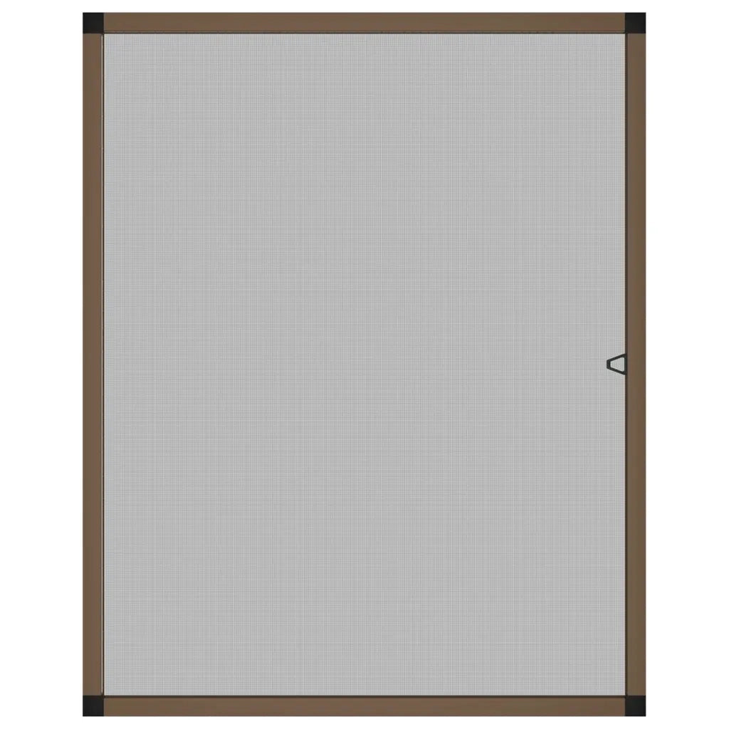 Zanzariera per Finestre Marrone 100x120 cm