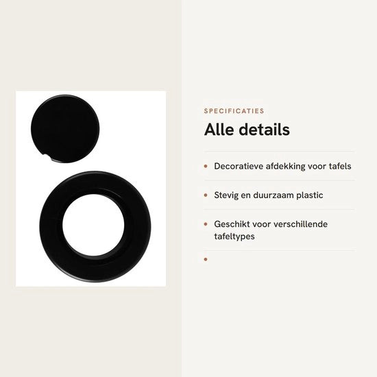Set di coperture per parasole - Copertura per tavolo - Anelli di plastica robusti - Copertura per foro di tavolo - Impermeabile e resistente ai raggi UV - Copertura per foro di tavolo