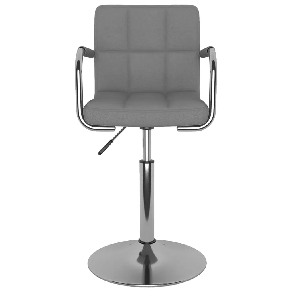 Sedia da Pranzo Girevole Grigio Chiaro in Tessuto cod mxl 9213