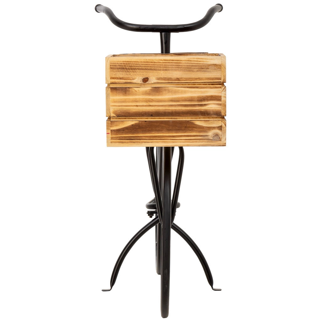Carrello fioriera legno marrone 104x28x68.5h cm