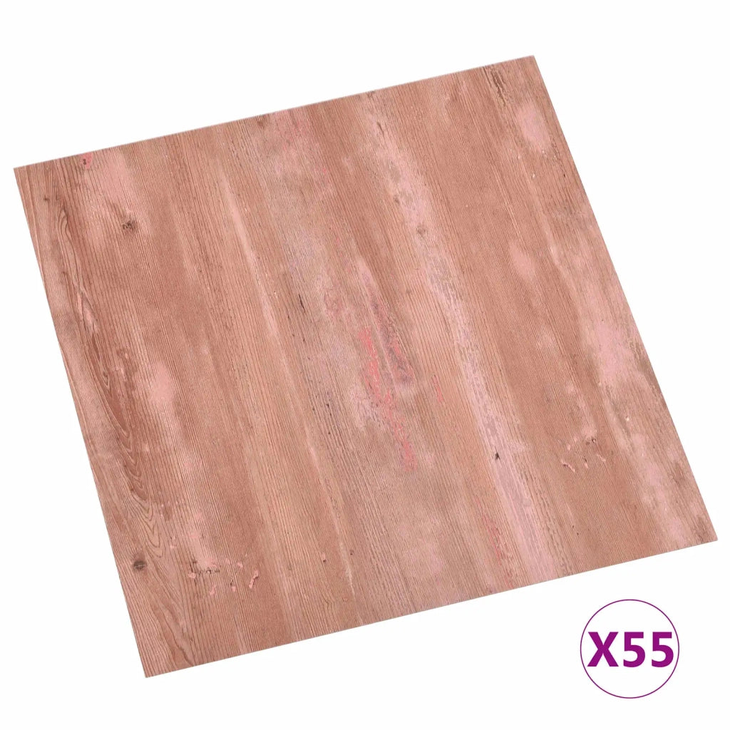 Tavole di Pavimento 55 pz Rosso 5,11 m2 PVC CFW4000769