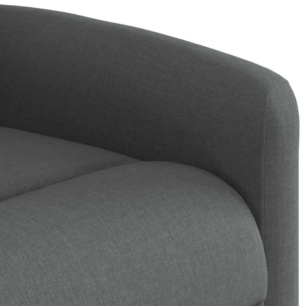 Poltrona Massaggiante Reclinabile Grigio Scuro in Tessuto 4015607