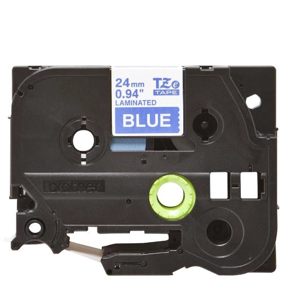 Cass da 24mm  bianco su sfondo blu - TZE555