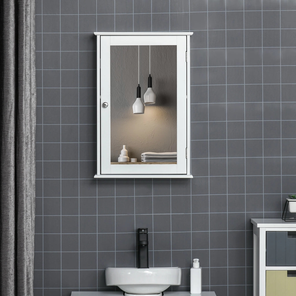 Armadio con specchio ¨C Zephmum ¨C Bianco 41x14x60 cm