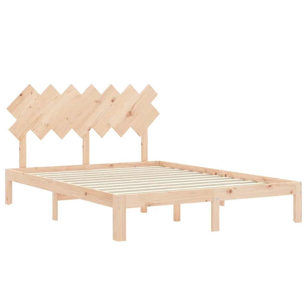 Giroletto con Testiera King Size in Legno Massello 3193731