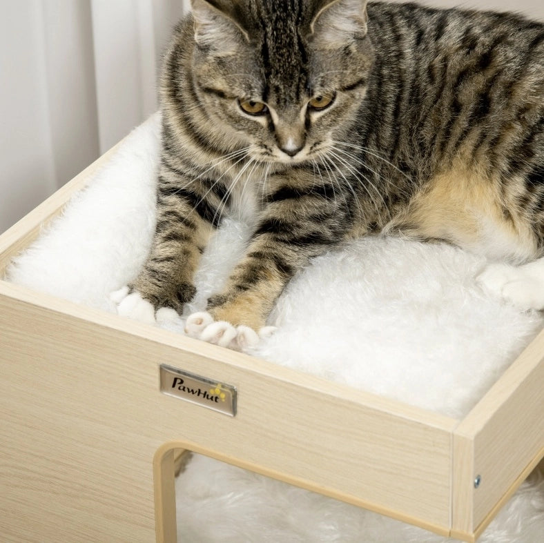 Cuccia per gatti a 3 livelli con cuscini lavabili e gioco a topo