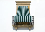 Tenda Da Sole A Caduta Per Esterno Balcone Casa Telo Ombra UV Modello Riga Larga - 145x300 - Verde