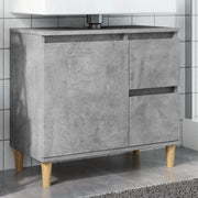 Mobile Lavabo da Bagno Grigio Rovere 65x33x60 cm in Truciolato