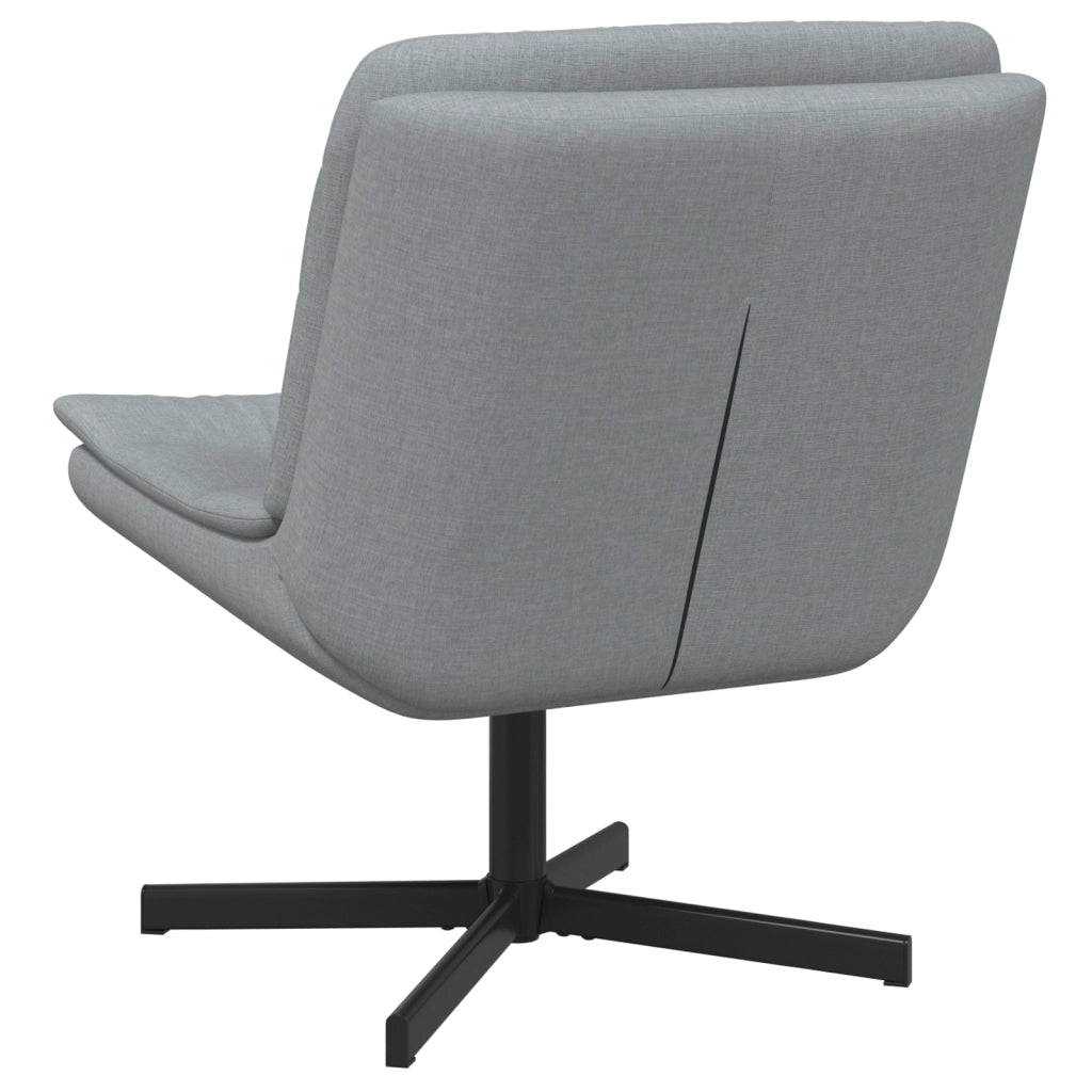 Poltrona Girevole Grigio chiaro Tessuto Standard Ergonomica