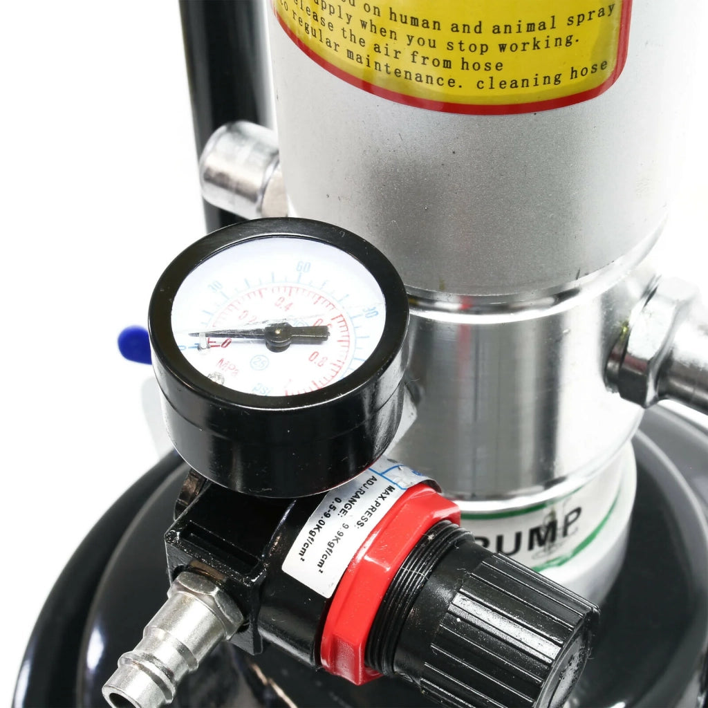 Pistola per grasso pneumatica professionale con serbatoio da 12 litri lubrificazione mobile 16_0002799