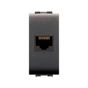 LIFE 4084 PRESA TELEFONICA RJ11 PLUG 6/4 GRIGIO ANT- ELETTROCANALI- 12,0 pz