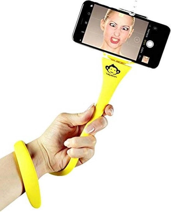Manico Flessibile per Selfie con Coating in Silicone Antiscivolo per Smartphone e GoPro