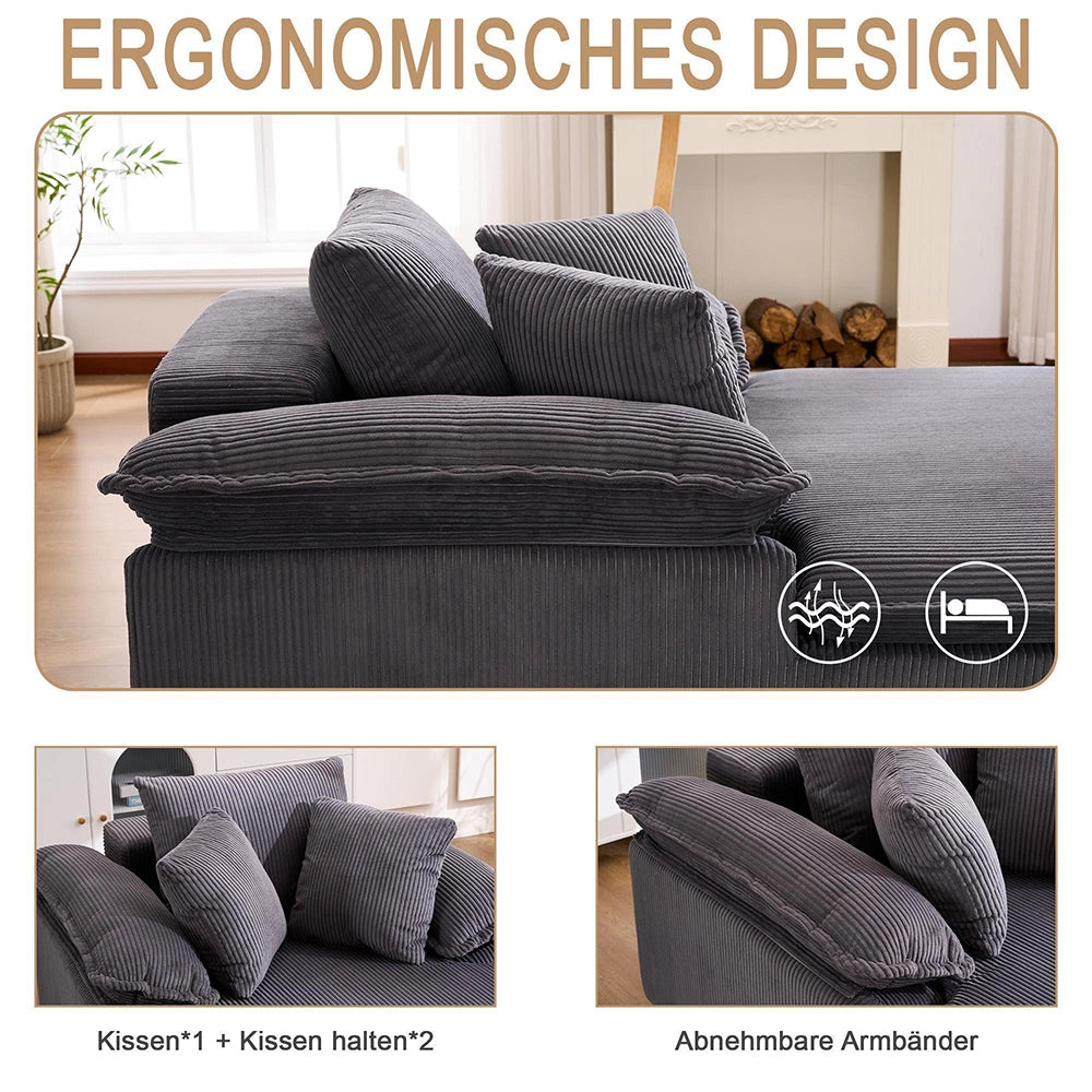 Canap¨¦ inclinabile da 46 cm - Xylo - Design senza telaio per lettura