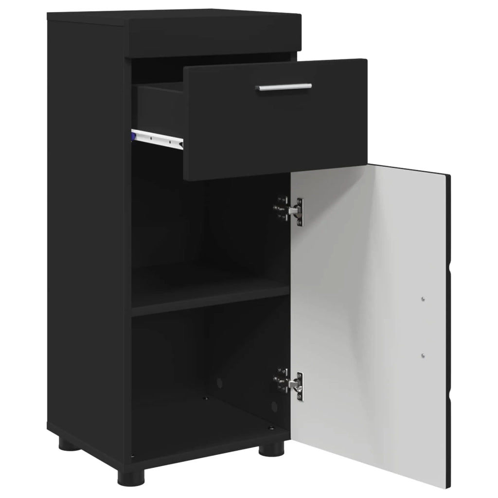 Set di Armadi da Bagno TULUM Nero 37 x 31,5 x 82 cm 880342