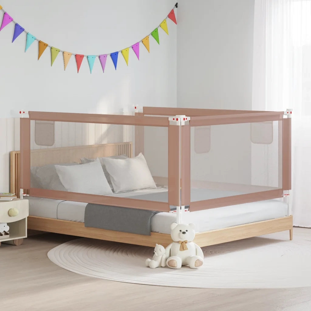 Sponda Letto di Sicurezza per Bambini Talpa 190x25cm in Tessuto
