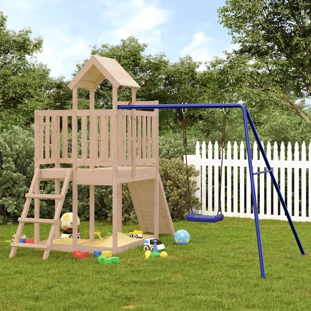 Set da Gioco da Esterno in Legno Massello di Pino 3155834