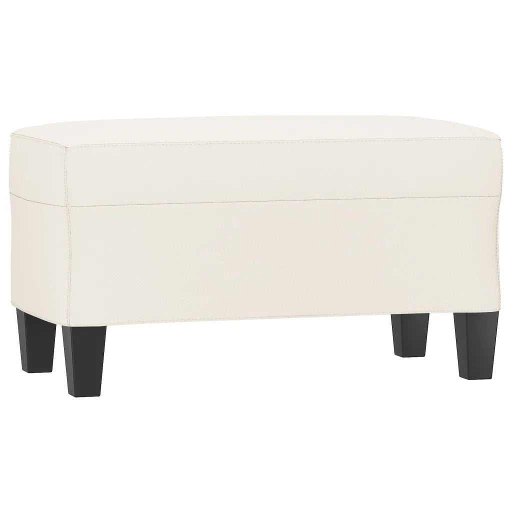 Panca Crema 70x35x41 cm in Similpelle cod mxl 61430