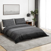 Set Copripiumino Grigio Scuro 155x220 cm in Cotonecod mxl 91974