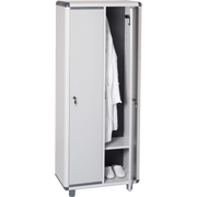 Armadio EASY spogliatoio grigio in resina 72x39x175h cm 2 Ante con serratura e chiave