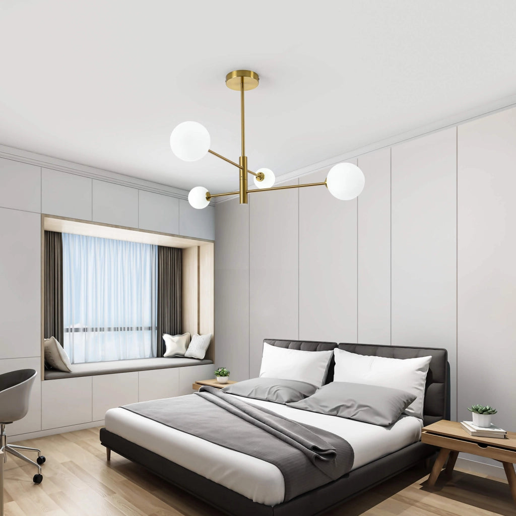 Lampadario Dorado Light Prestige oro/bianco 4xG9 Ø79