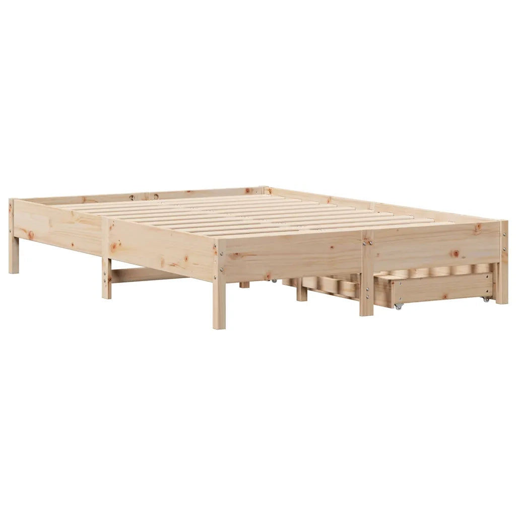 Letto senza Materasso 120x190 cm in Legno Massello di Pino 3301728