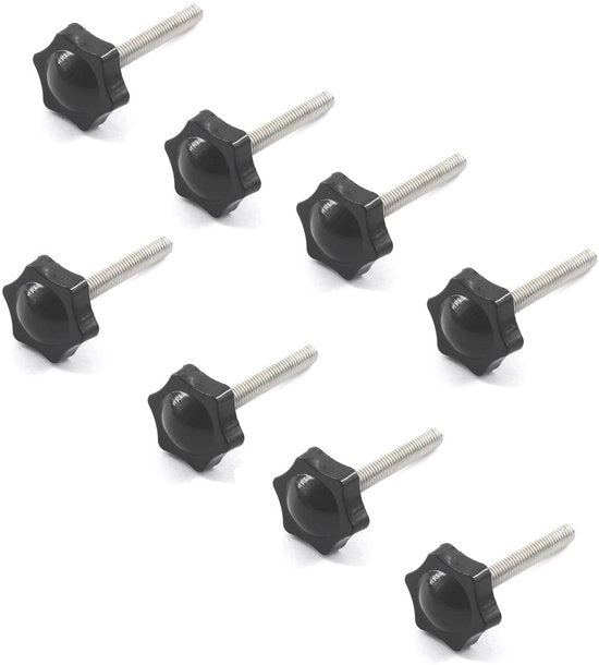 Viti a Mano 32mm - 8 Pezzi - Acciaio Inossidabile - Duraturo - Facile da Installare - Anticorrosione - Viti a Mano a Scorza