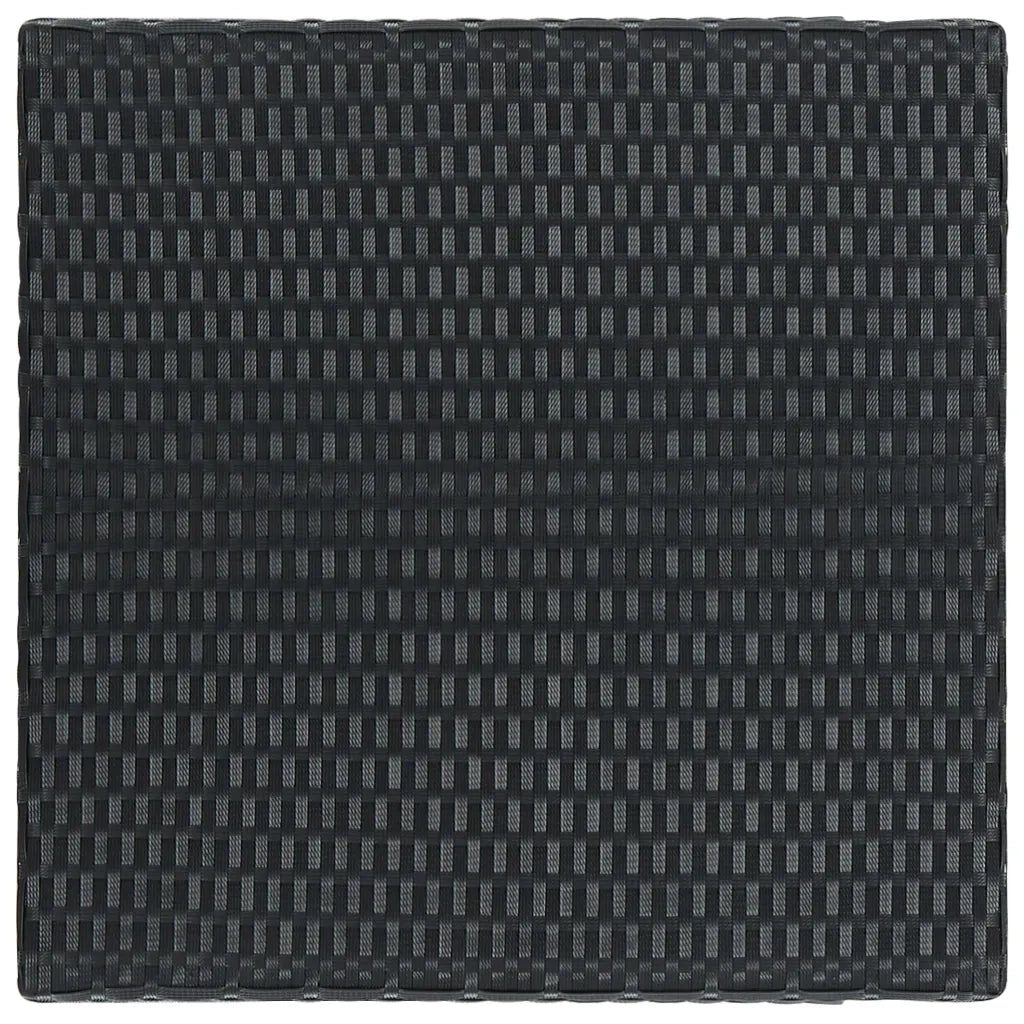 Set Bar da Giardino 3 pz con Cuscini Polyrattan Nero 3064792