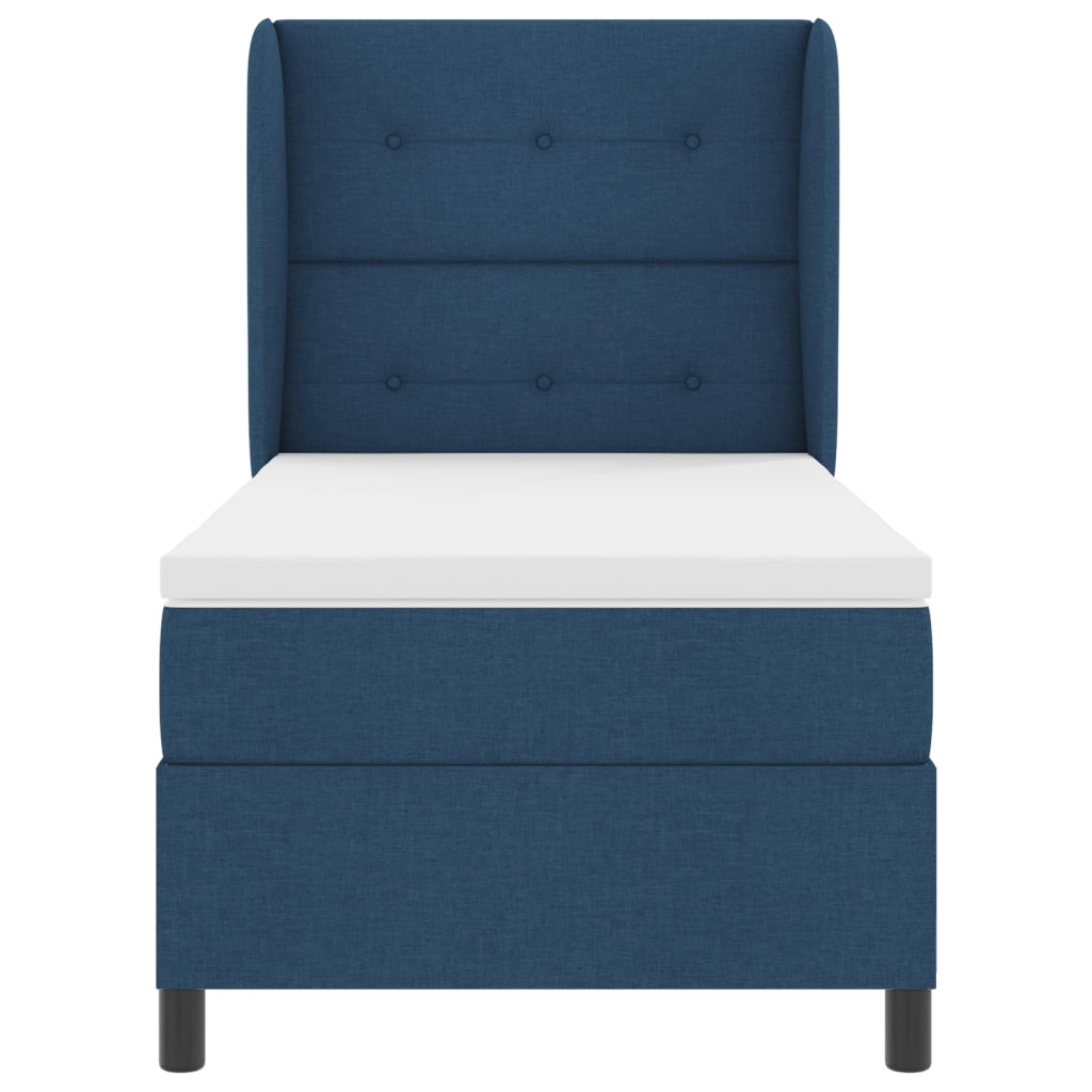 Materasso a Molla Box Blu 100x200 cm Tessuto
