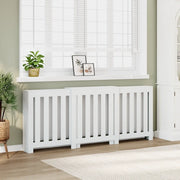vidaXL Copertura Termosifone Bianca 205x21,5x83,5 cm Legno Multistrato