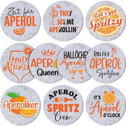 Aperitivo sostenitori da cocktail 10 pezzi, accessori per spritz, tappeti rotondi per bicchieri, decorazione per tavola, accessori per drink, set per aperitivo