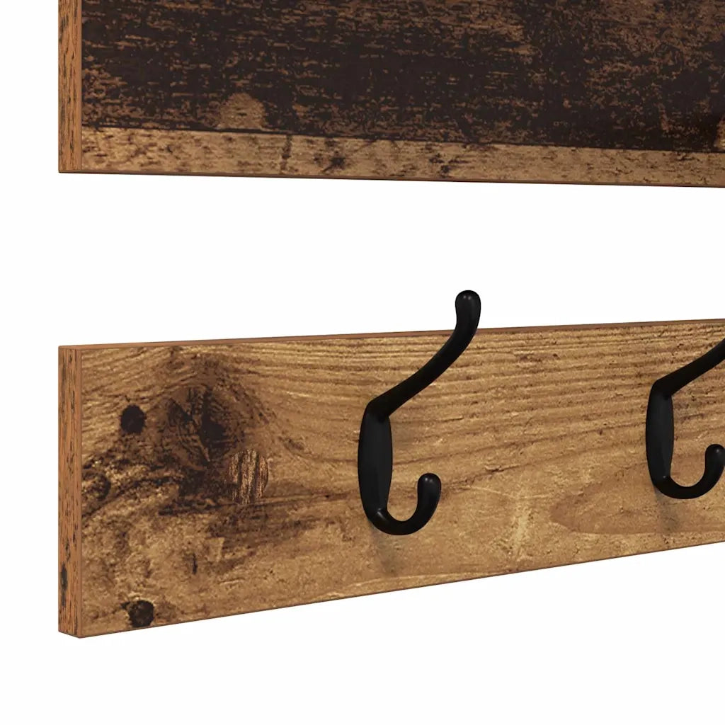 Appendiabiti a muro Legno vecchio 90 x 15 x 36 cm CFW5003857