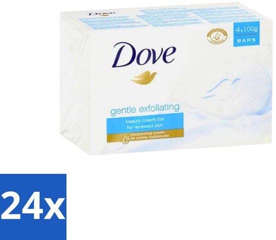24 x Sapone Esfoliante Gentile - 4 x 100 g - Barra di Sapone per la Bellezza - Sapone Esfoliante - Pelle Sensibile - Pelle Idratata - Cura della Pelle