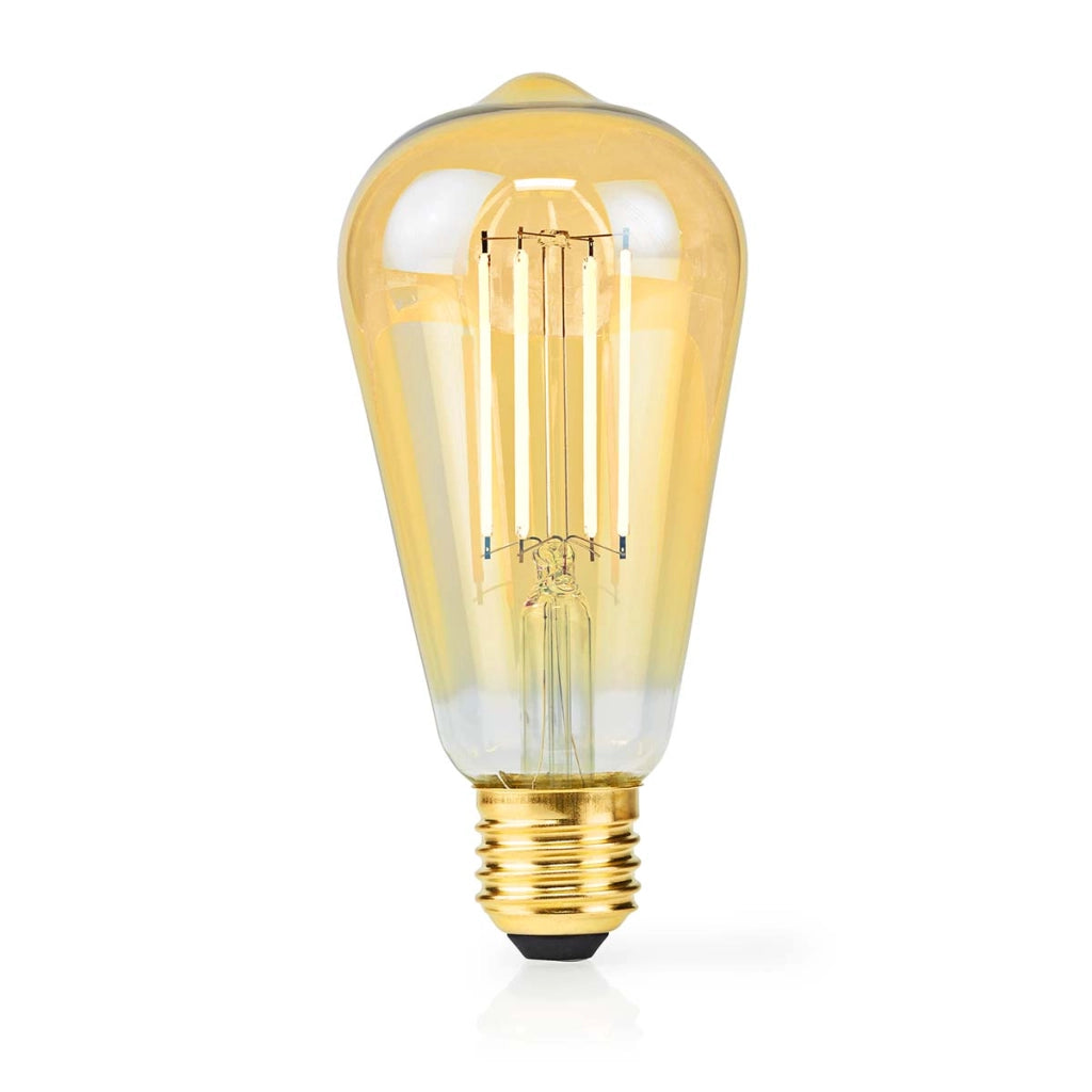 Lampadina a filamento LED E27 ST64 4,9 W 470 lm Retro Dimmerabile Dorato Nedis