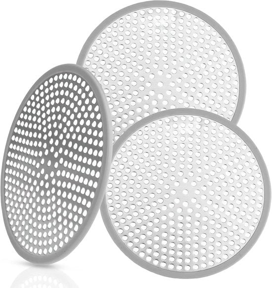 Set di scarico a 3 pezzi - Setto di captazione in acciaio inossidabile per doccia e scarico - Facile da pulire - Ampia applicazione in cucina, bagno e oltre
