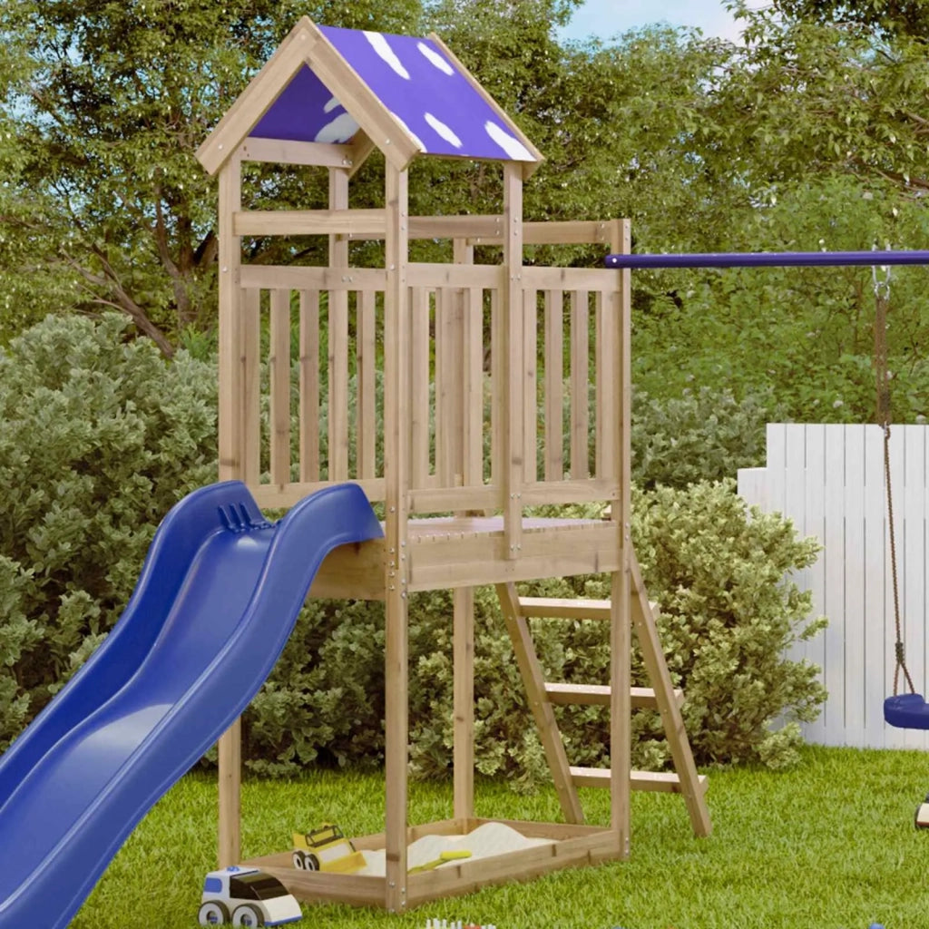 Torre da Gioco Marrone Legno Impregnato Solido