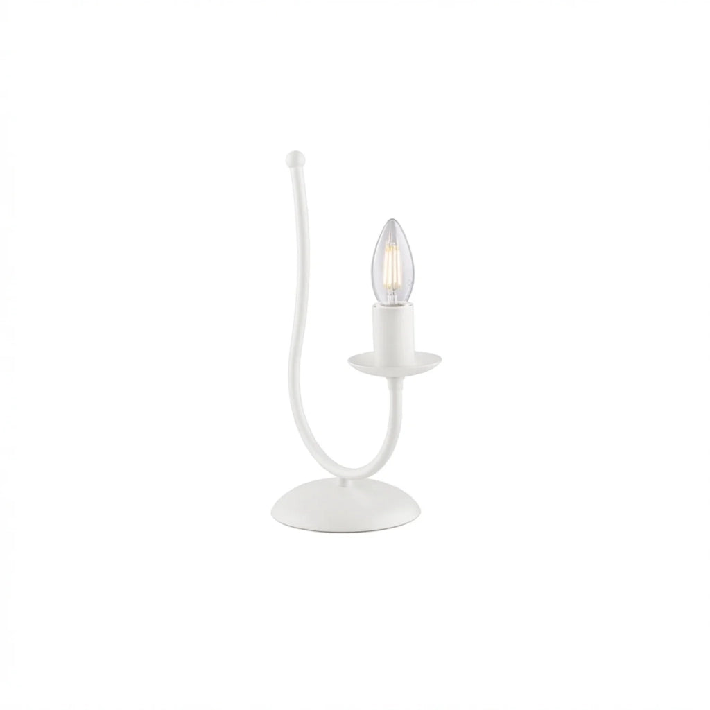 Lampada da Tavolo Botte 1 Luce Bianco LuceArt Classic