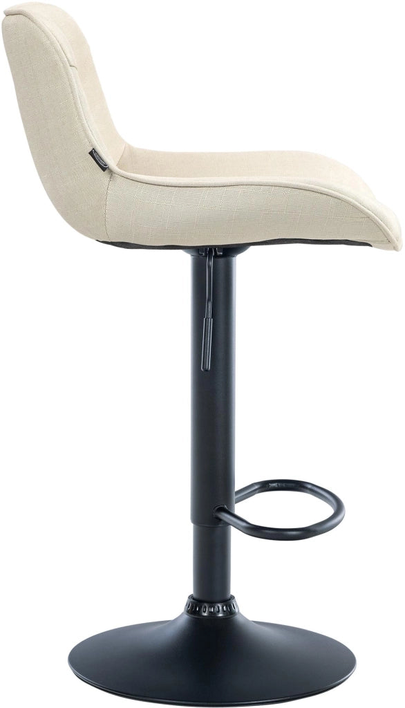 Barhocker Vonore Stoff schwarz