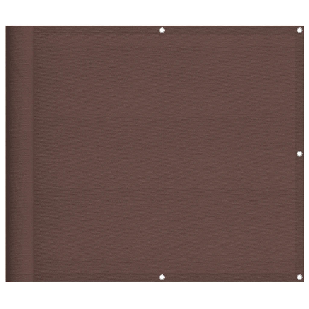 Paravento da Balcone-Pannello per balcone Marrone 90x800 cm 100% Poliestere Oxford