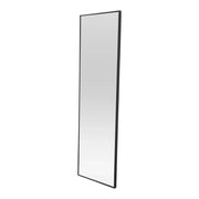Specchio decorativo per porta dal design moderno 120 x 37 x 2 cm nero 03_0010150